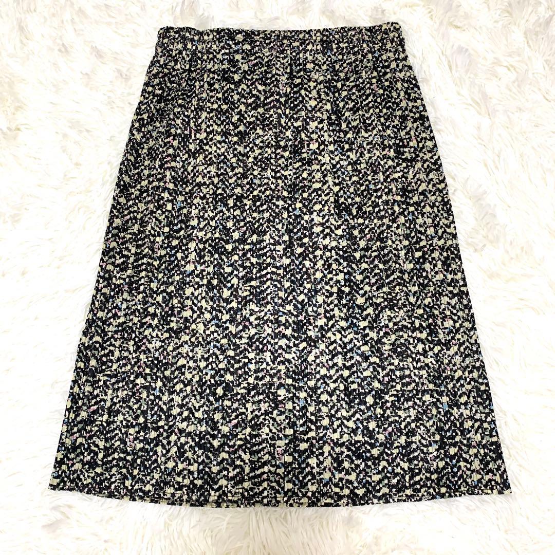 【90s セットアップ⭐︎】プリーツプリーズ ダイヤ チュニック × スカート