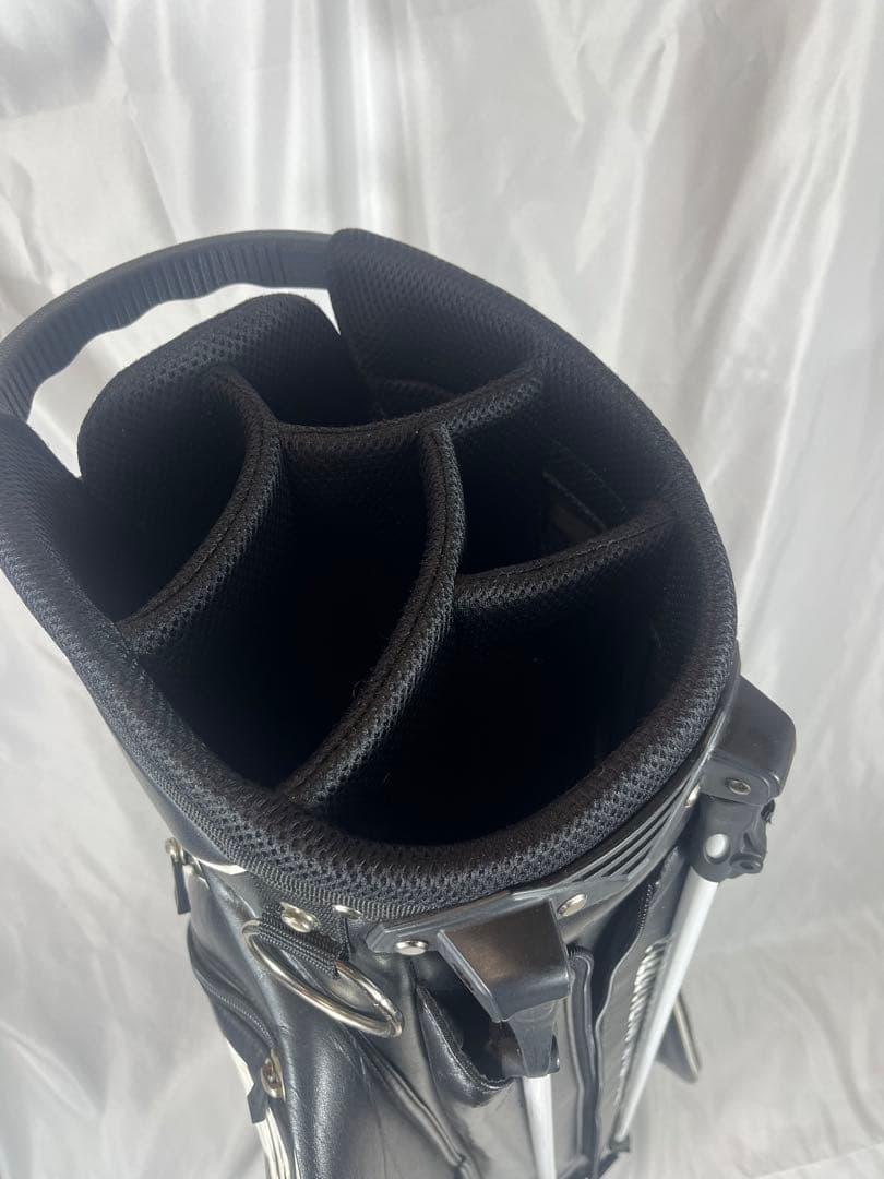 PEARLY GATES キャディバッグ ブラック/ホワイト