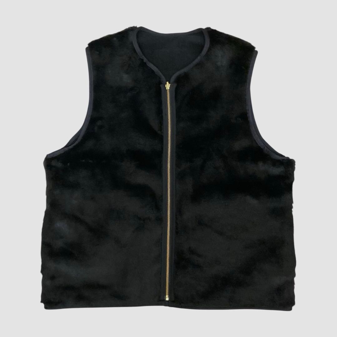 試着のみ Barbour コーデュロイ フェイクファー リバーシブル ベスト