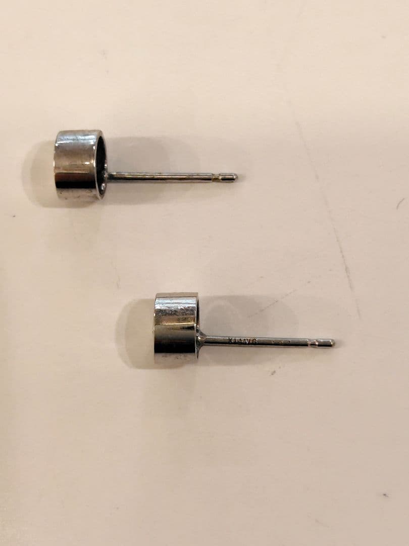 K14WG ダイヤモンドピアス