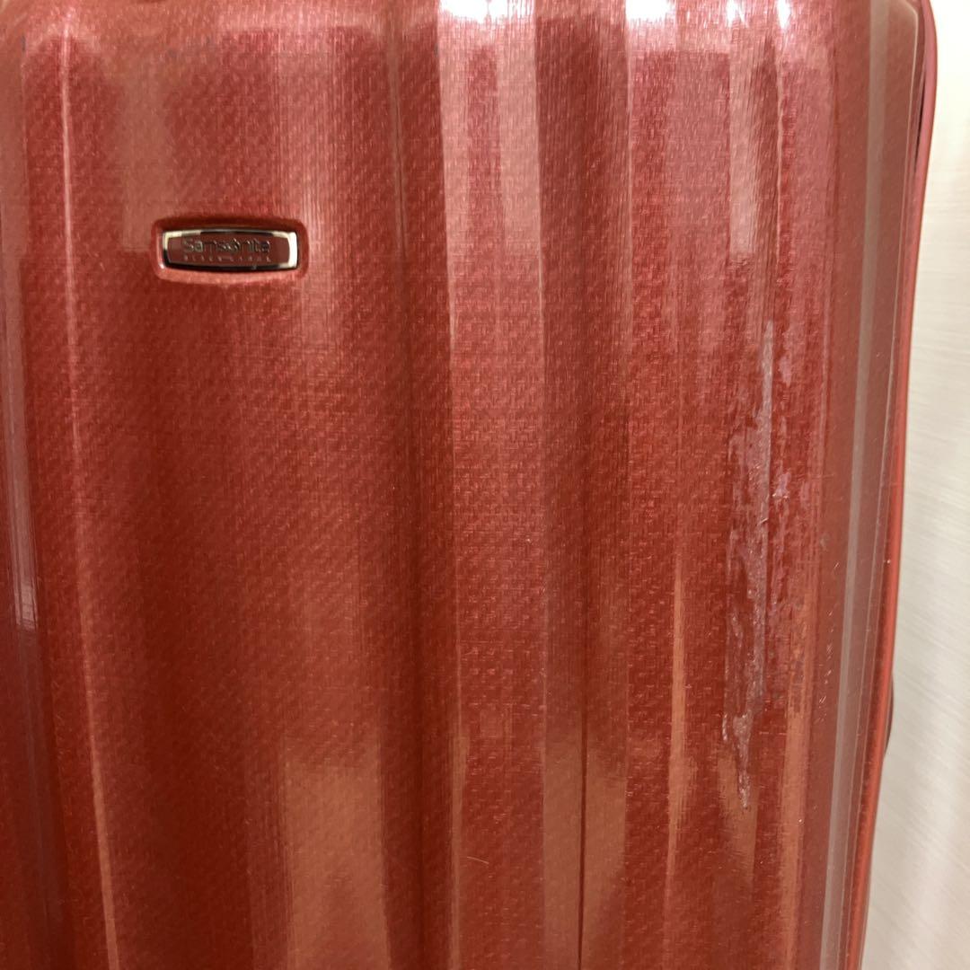 【美品】サムソナイト 超軽量 キューブライト76×28 高級ライン ダークレッド