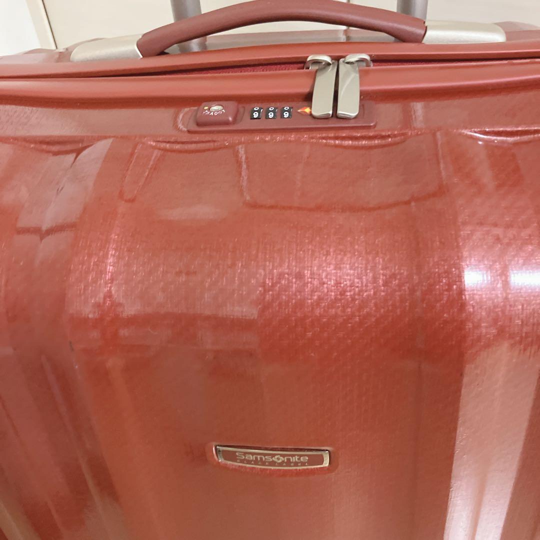 【美品】サムソナイト 超軽量 キューブライト76×28 高級ライン ダークレッド