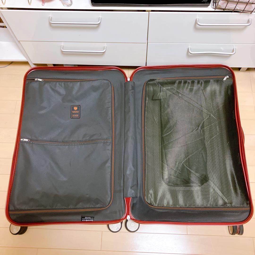【美品】サムソナイト 超軽量 キューブライト76×28 高級ライン ダークレッド