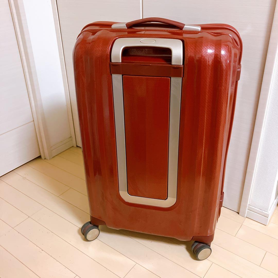 【美品】サムソナイト 超軽量 キューブライト76×28 高級ライン ダークレッド