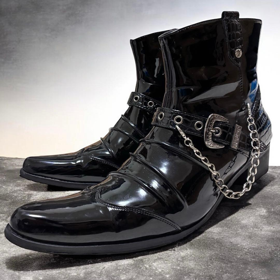 靴 00s archive chain belt boots studs y2k