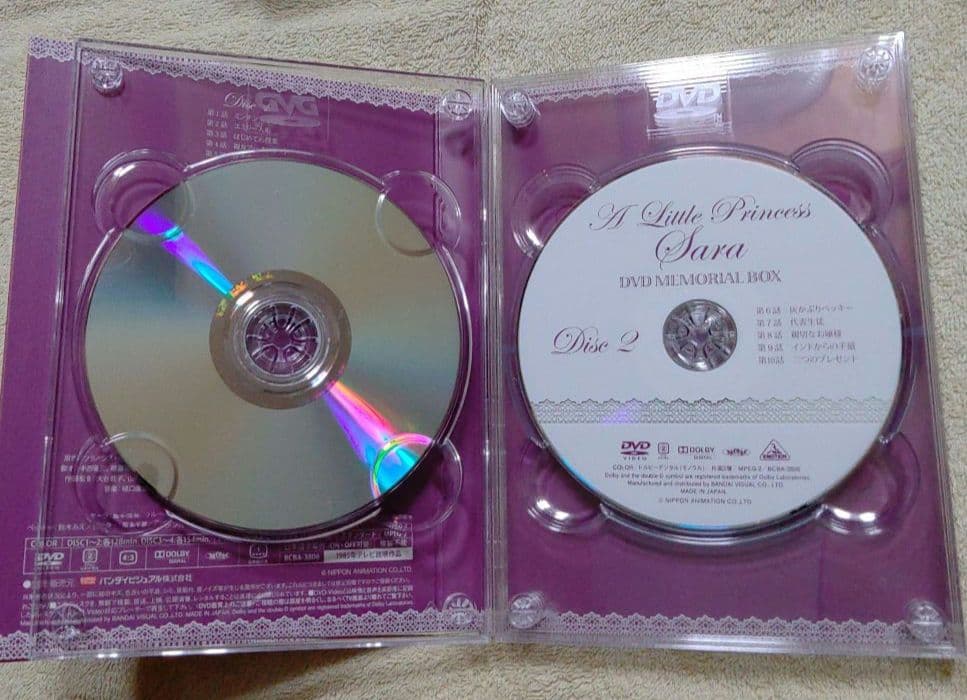 少公女セーラ　DVDメモリアルボックス　8枚組　世界名作劇場