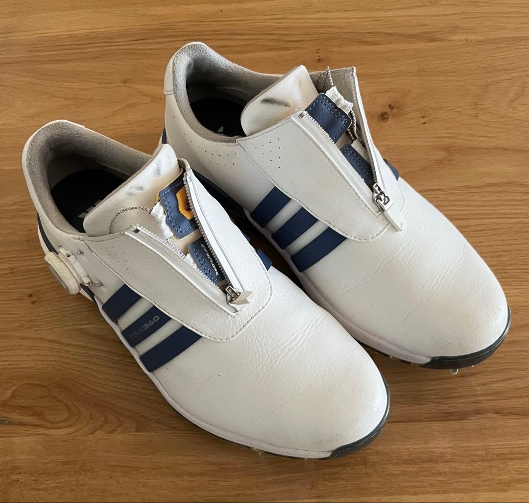 【週末限定値下げ！】 adidas ゴルフシューズ ホワイト BOOST