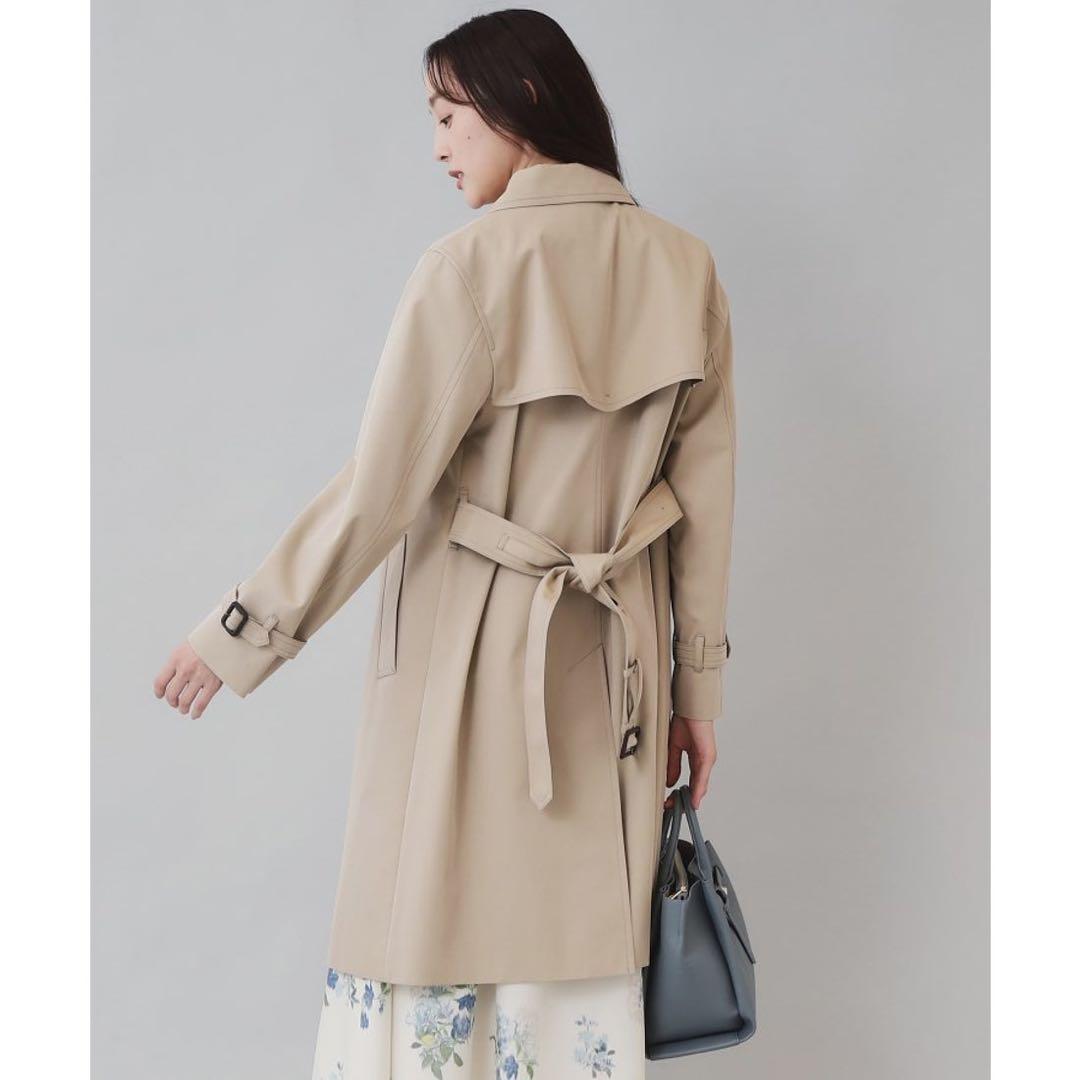 はな　通勤トレンチコート大きいサイズ48/5L定価4.2万円 訳あり