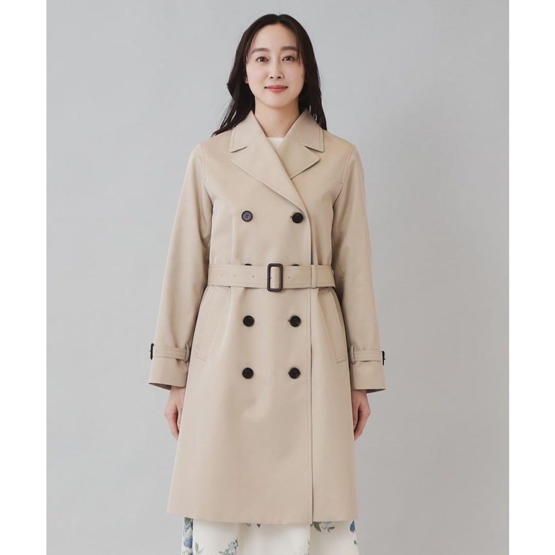 はな　通勤トレンチコート大きいサイズ48/5L定価4.2万円 訳あり