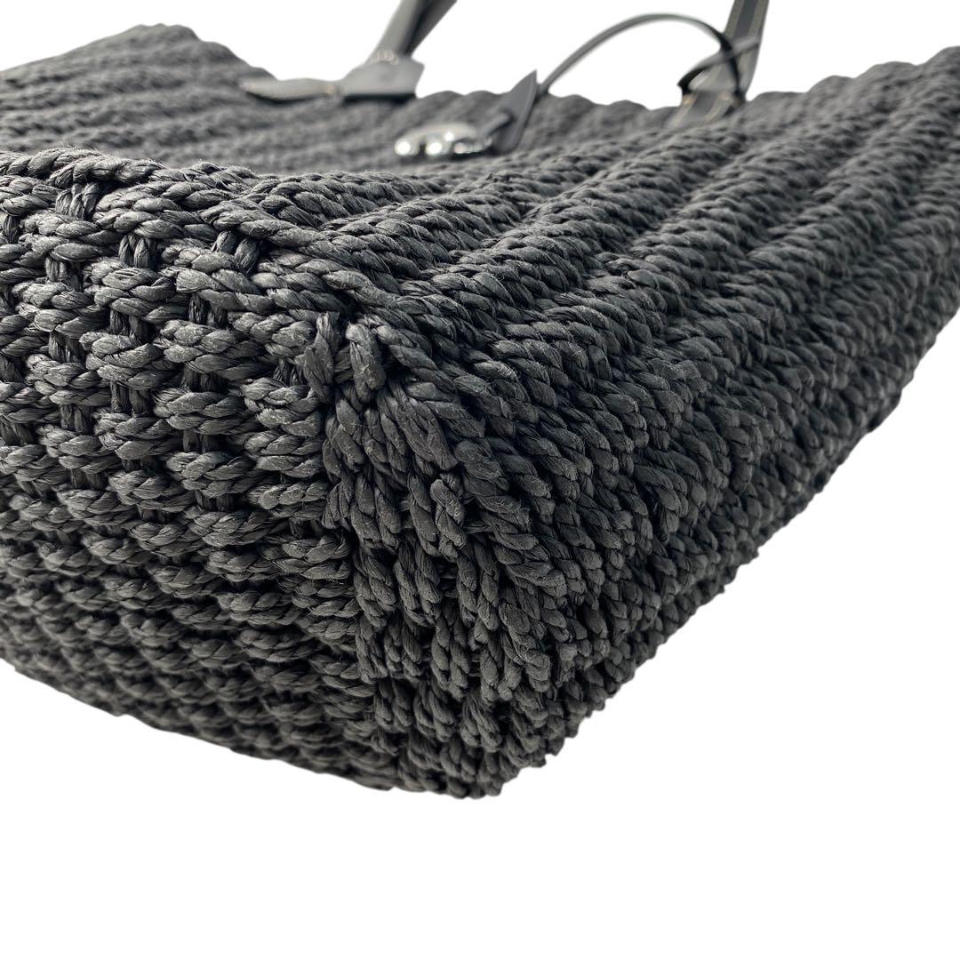 未使用 コーチcoach スモール ストロー トート カゴバッグ CQ785.