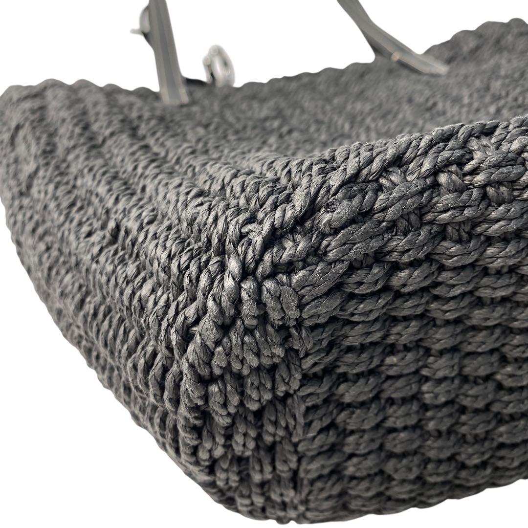 未使用 コーチcoach スモール ストロー トート カゴバッグ CQ785.