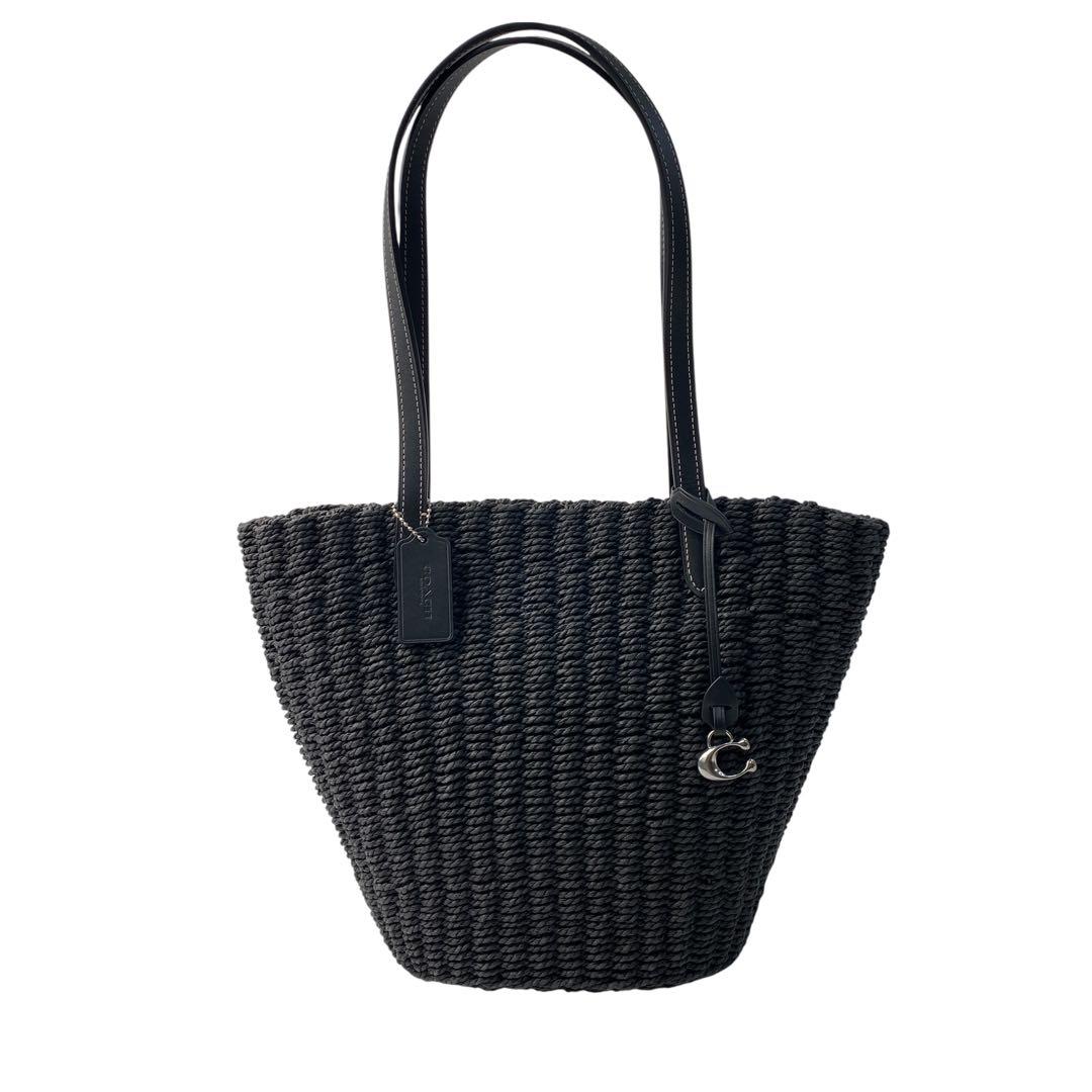 未使用 コーチcoach スモール ストロー トート カゴバッグ CQ785.