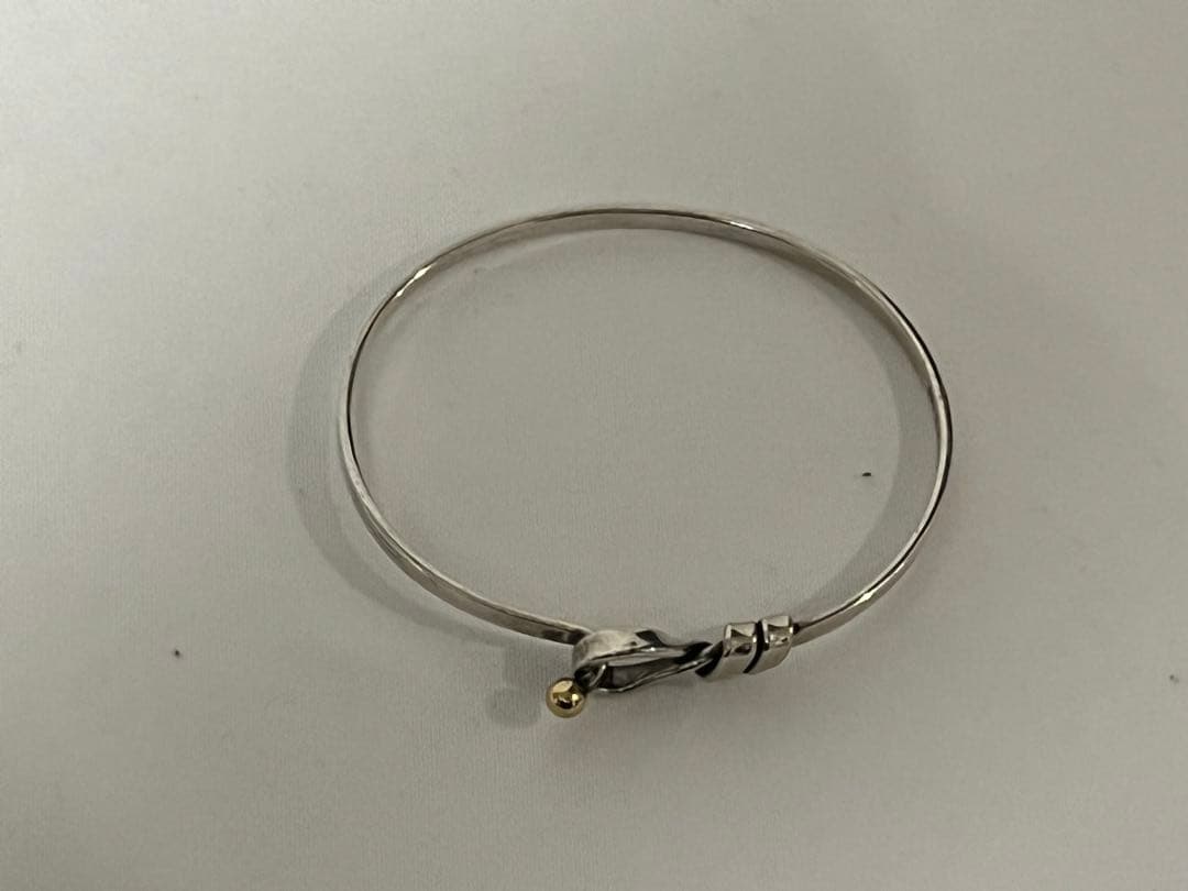 ティファニー フラットワイヤー ラブノット ブレスレット スターリングシルバー