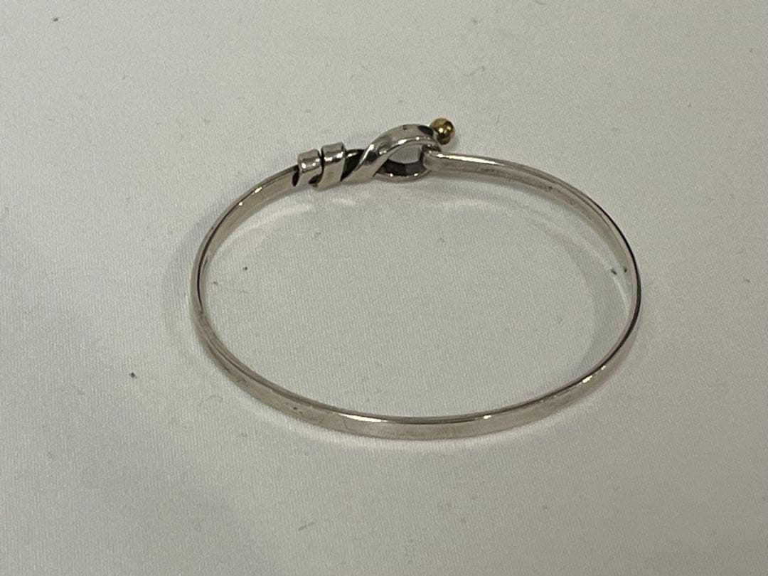 ティファニー フラットワイヤー ラブノット ブレスレット スターリングシルバー