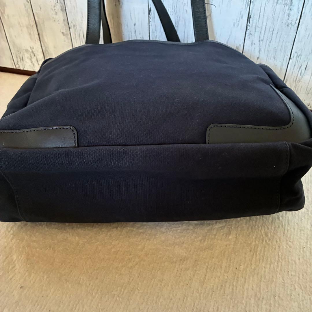 美品　GANZO CB1 スクエアボストンバッグ　ネイビー