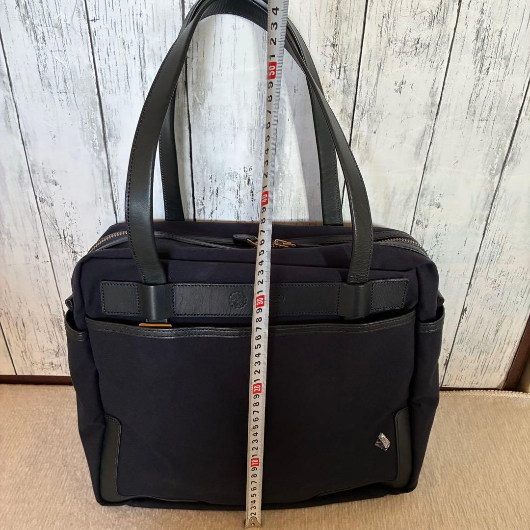 美品　GANZO CB1 スクエアボストンバッグ　ネイビー