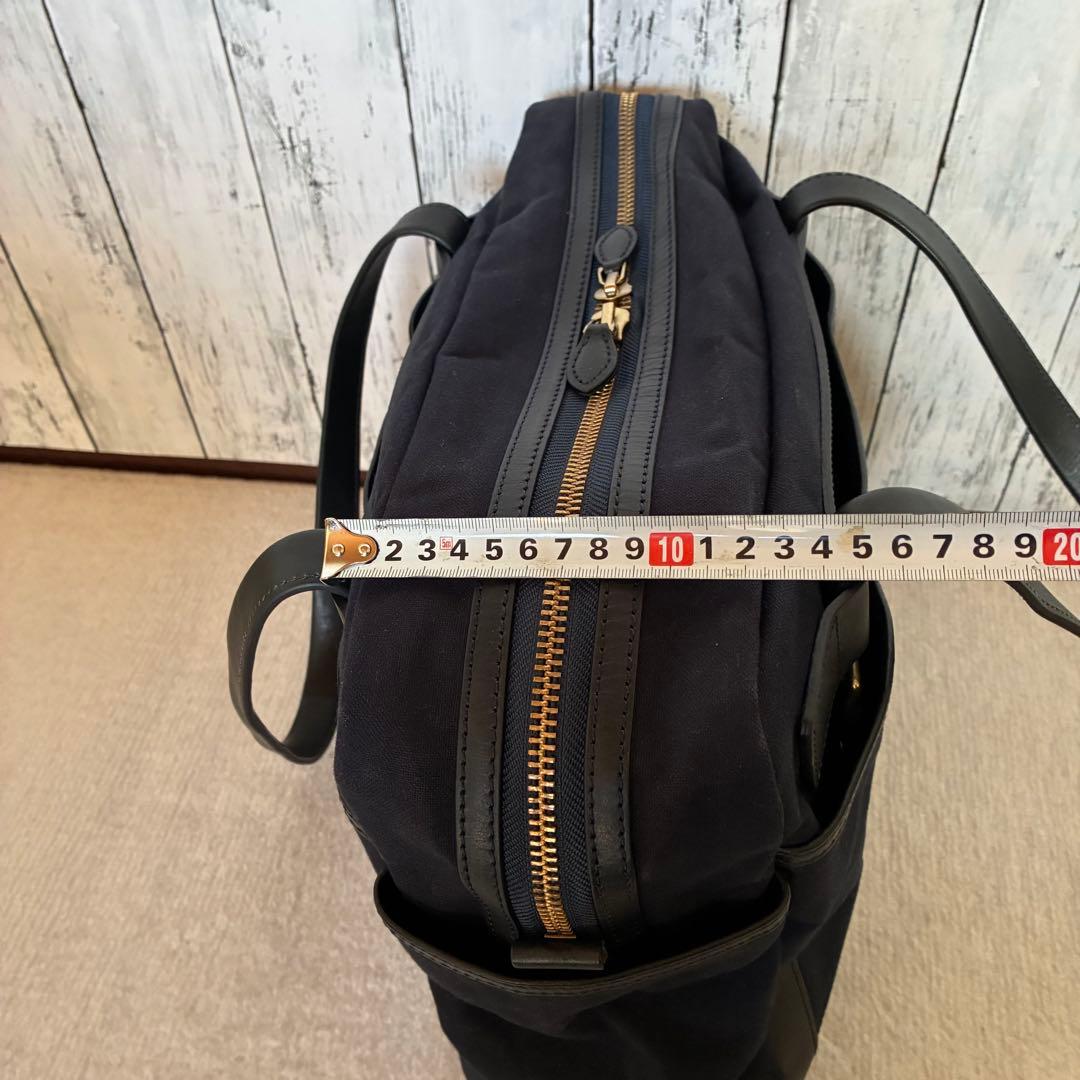 美品　GANZO CB1 スクエアボストンバッグ　ネイビー