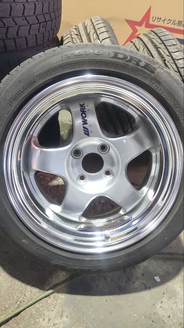 WORK MEISTER S1 15inch 7.5J+4 PCD100 2本