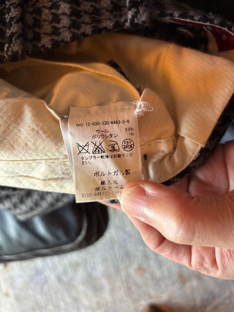 ベルナールザンス BERNARD ZINS ウールスラックス 38 BAC