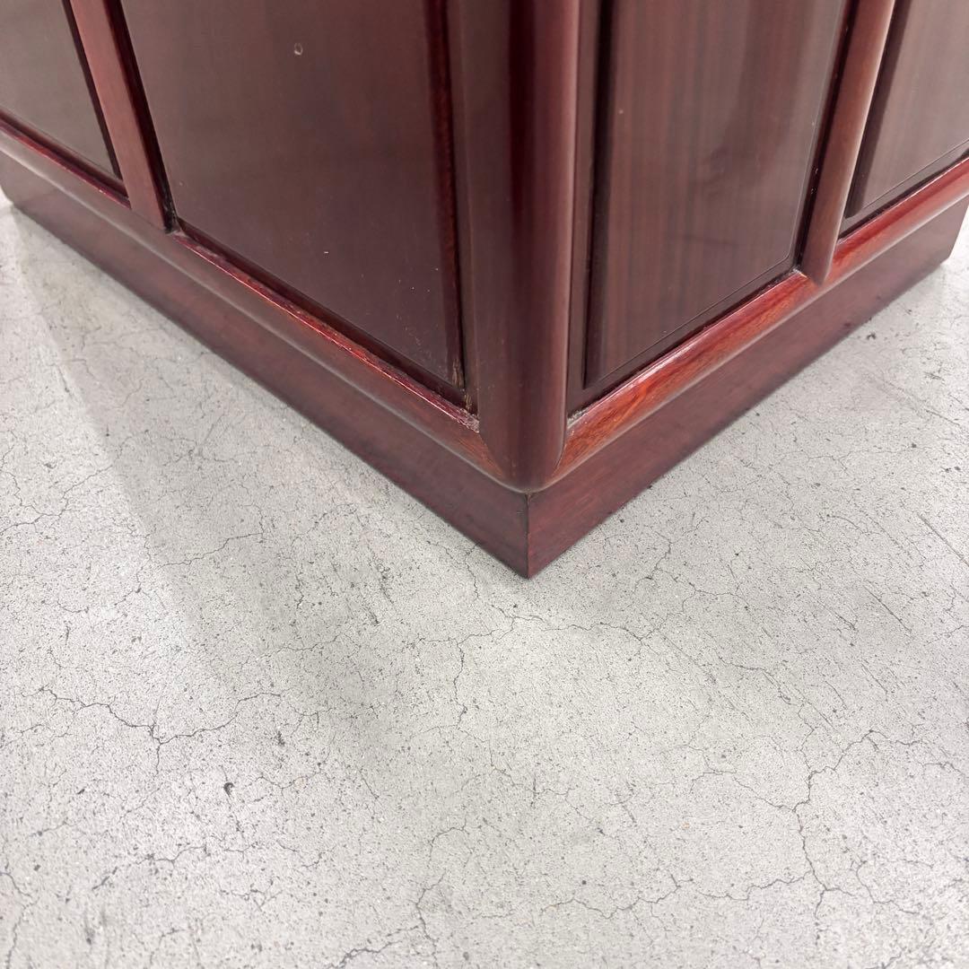 螺鈿家具 螺鈿細工 唐木 花梨 引き出し 7段 チェスト 無垢材　ラデン細工