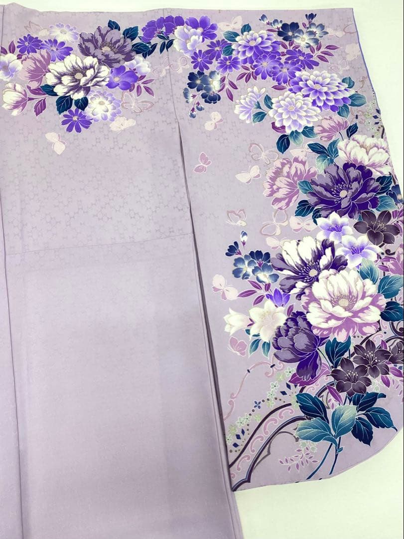 2尺袖 ブランド ポリエステル着物 袴用 金彩 銀彩 もりはなえ 紋意匠