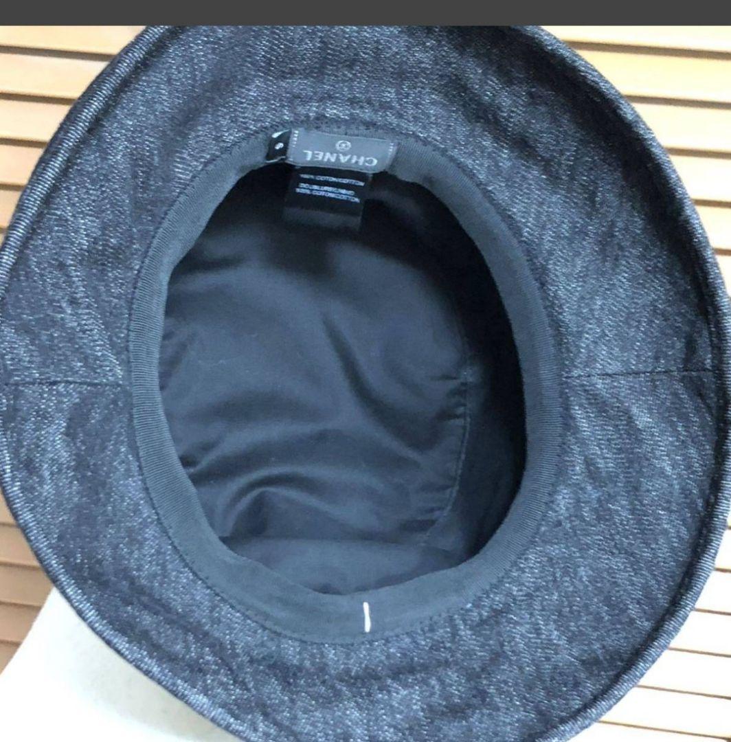 週末まで特別価格美品シャネルデニムバケットハット