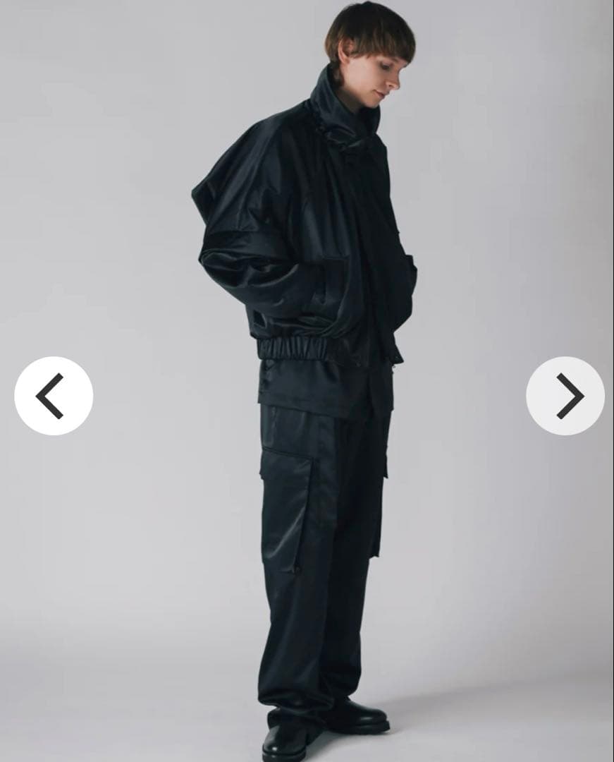 パンツ 24AW 08sircus Satin belted cargo pants