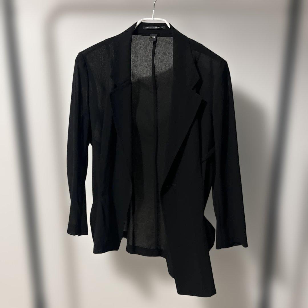 Y's ブラック テーラードジャケット
