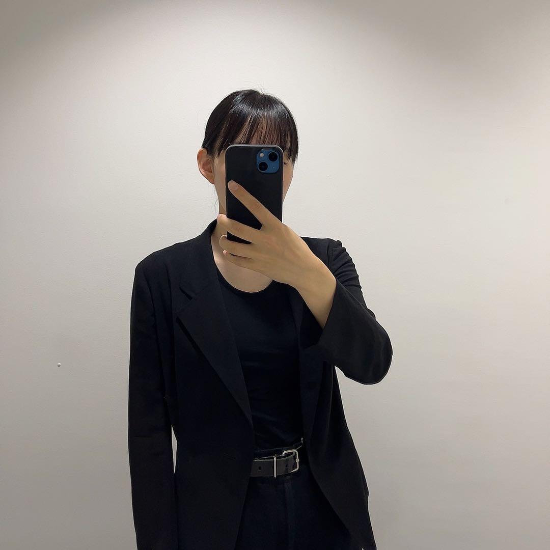 Y's ブラック テーラードジャケット