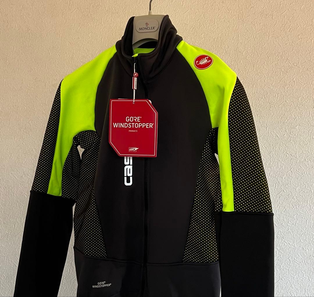 新品 カステリ サイクリング ジャケット GORE 裏起毛 サイクル ジャージ