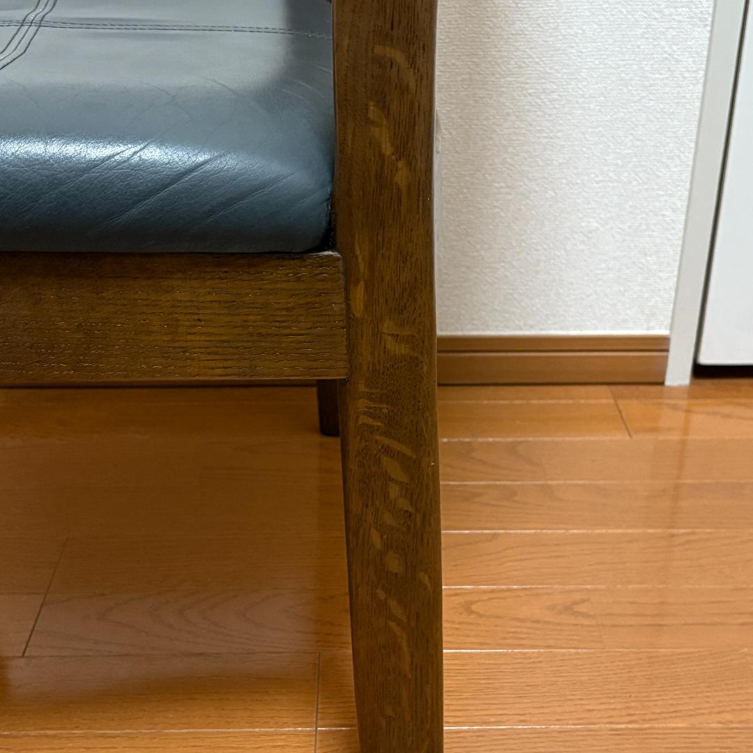 【希少】飛騨産業 ダイニングチェア③ ラタン張り キツツキマーク