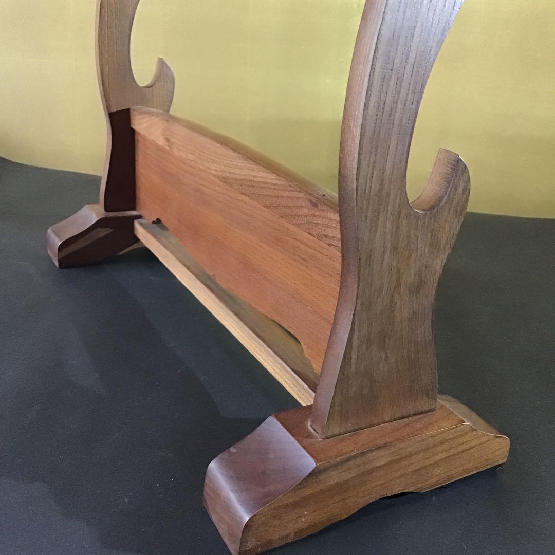 本欅無垢　刀掛