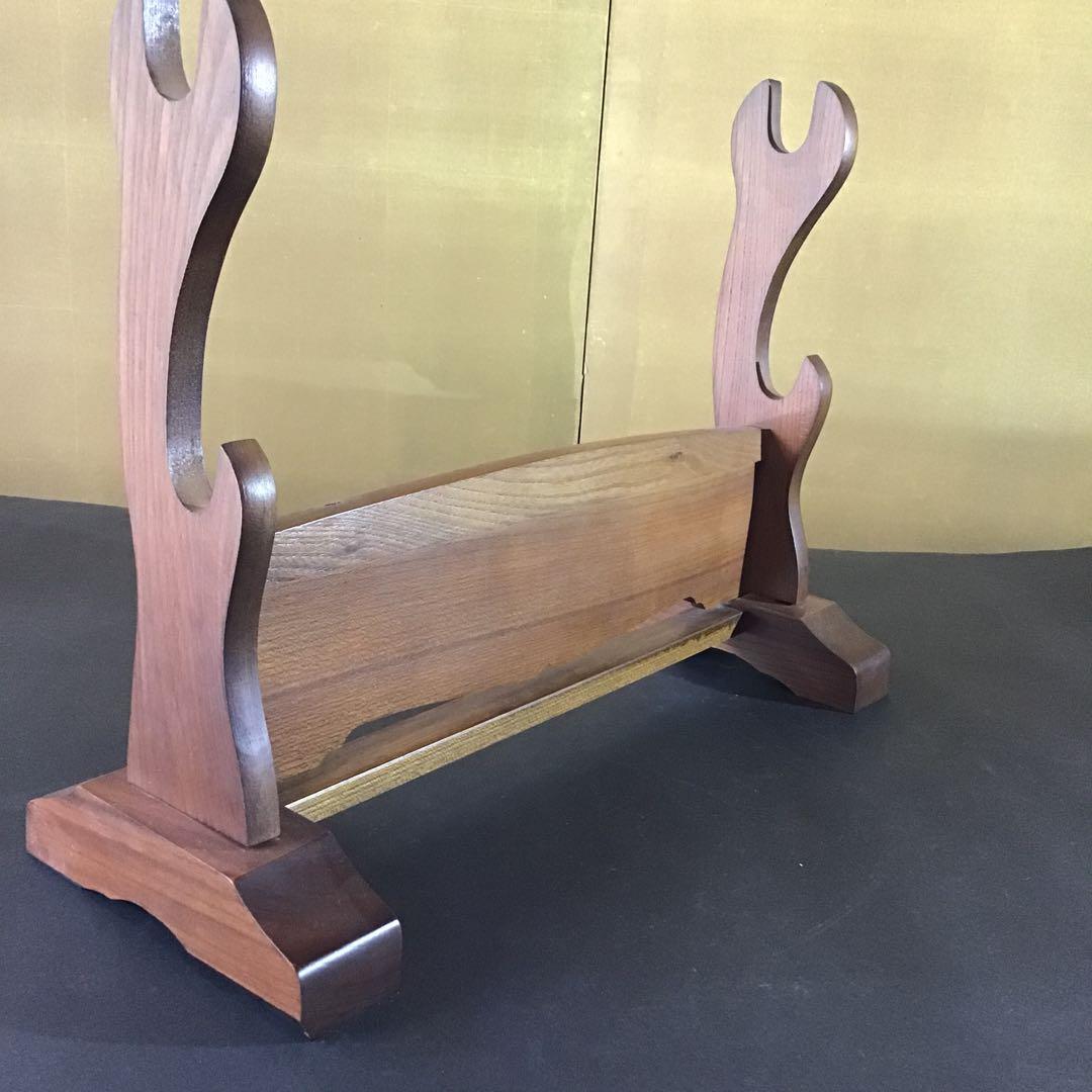 本欅無垢　刀掛