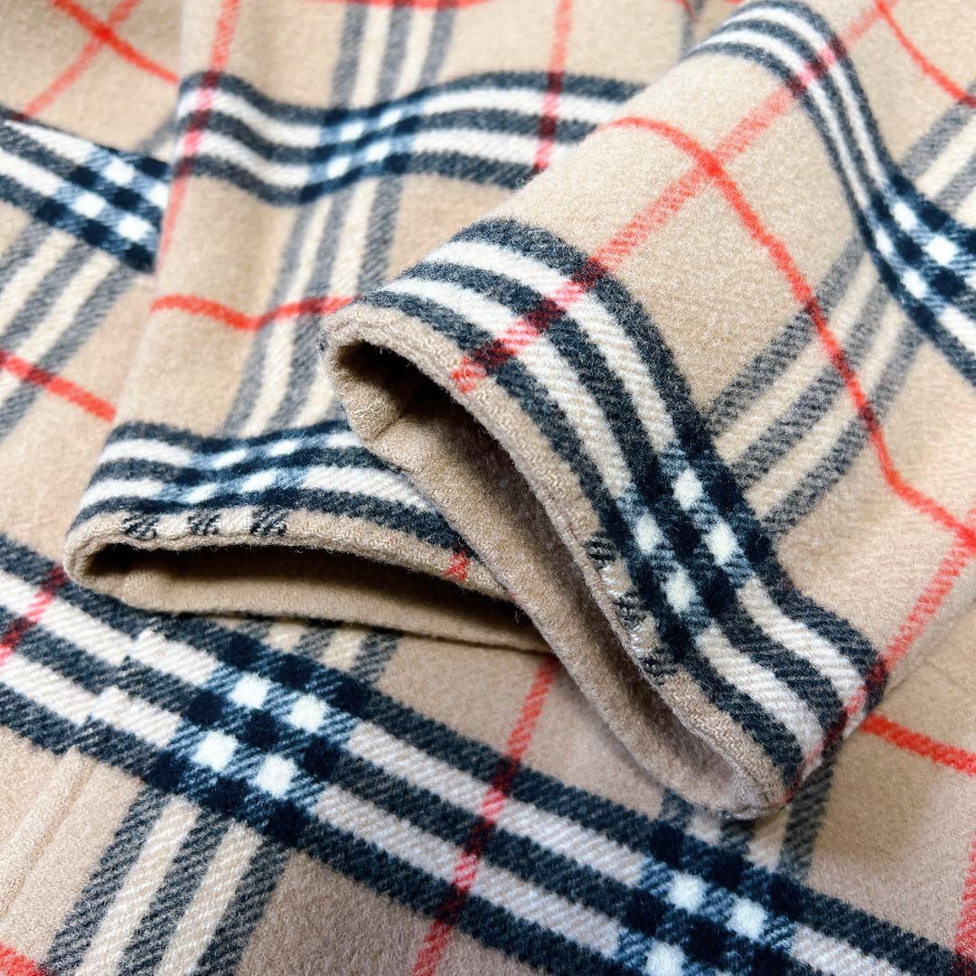 バーバリー リバーシブルコート ダブルフェイス ウール ノバチェック ベージュ