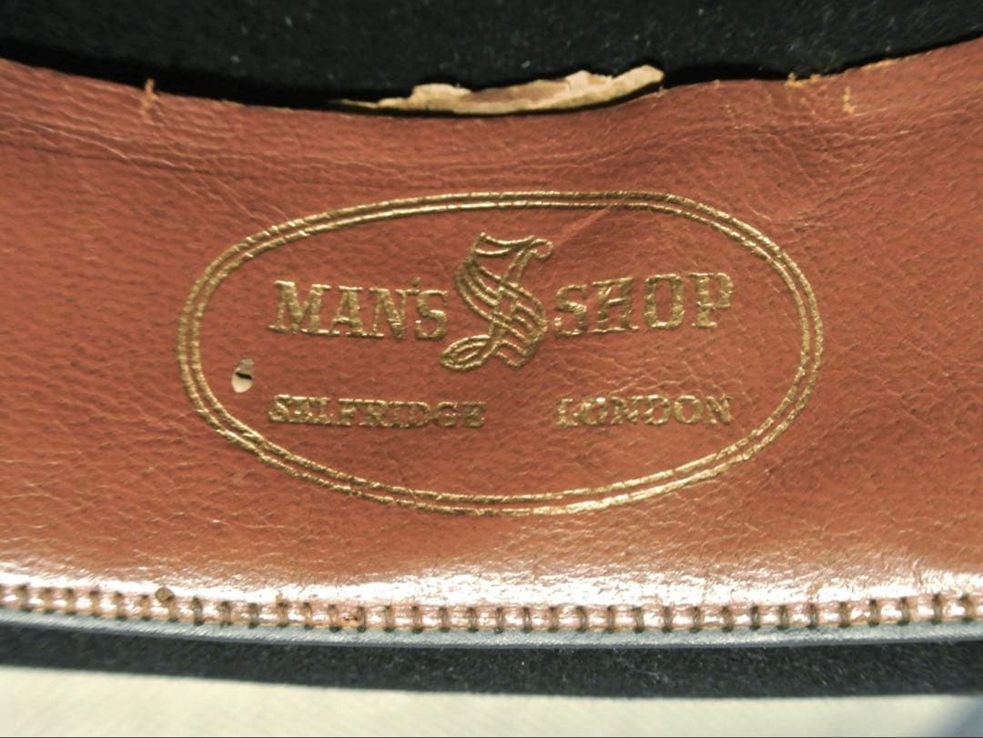 50s Vintage stetson Zephyr 1/4 58cm 黒