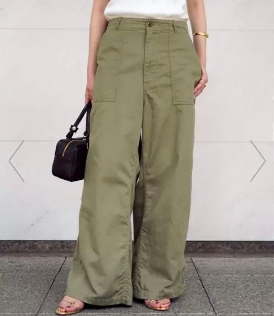 【Attick by Johnbull/ミリタリーワイドパンツ