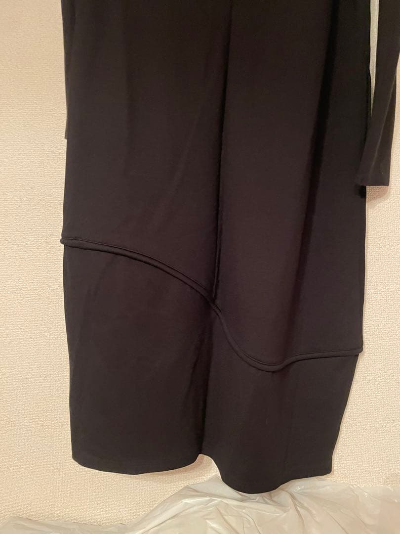 TRUNK トランクヒロココシノ　ジャージー切り替えバルーンロングワンピース