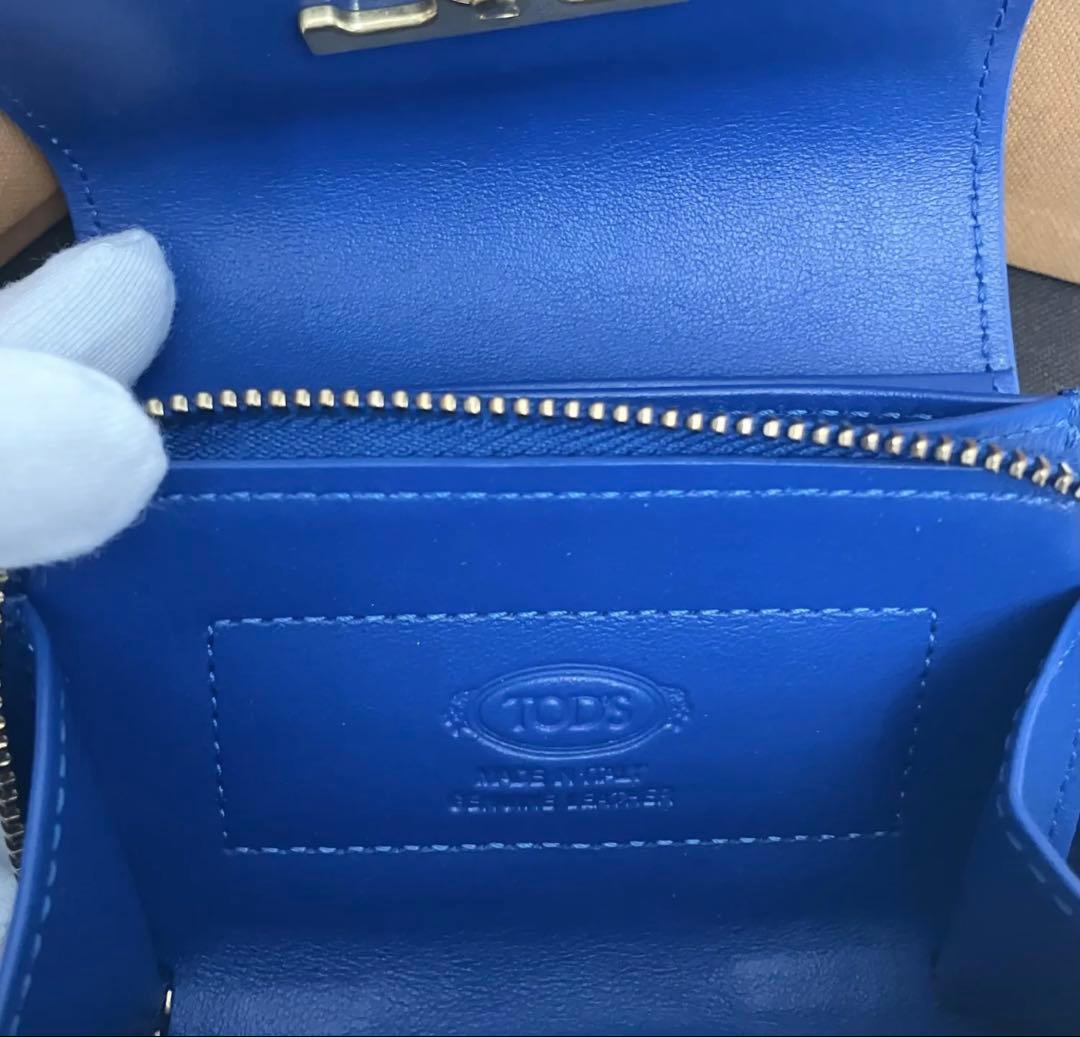 【希少】【最終値下】TOD’S トッズ Tタイムレスレザーミニ財布【限定セール】