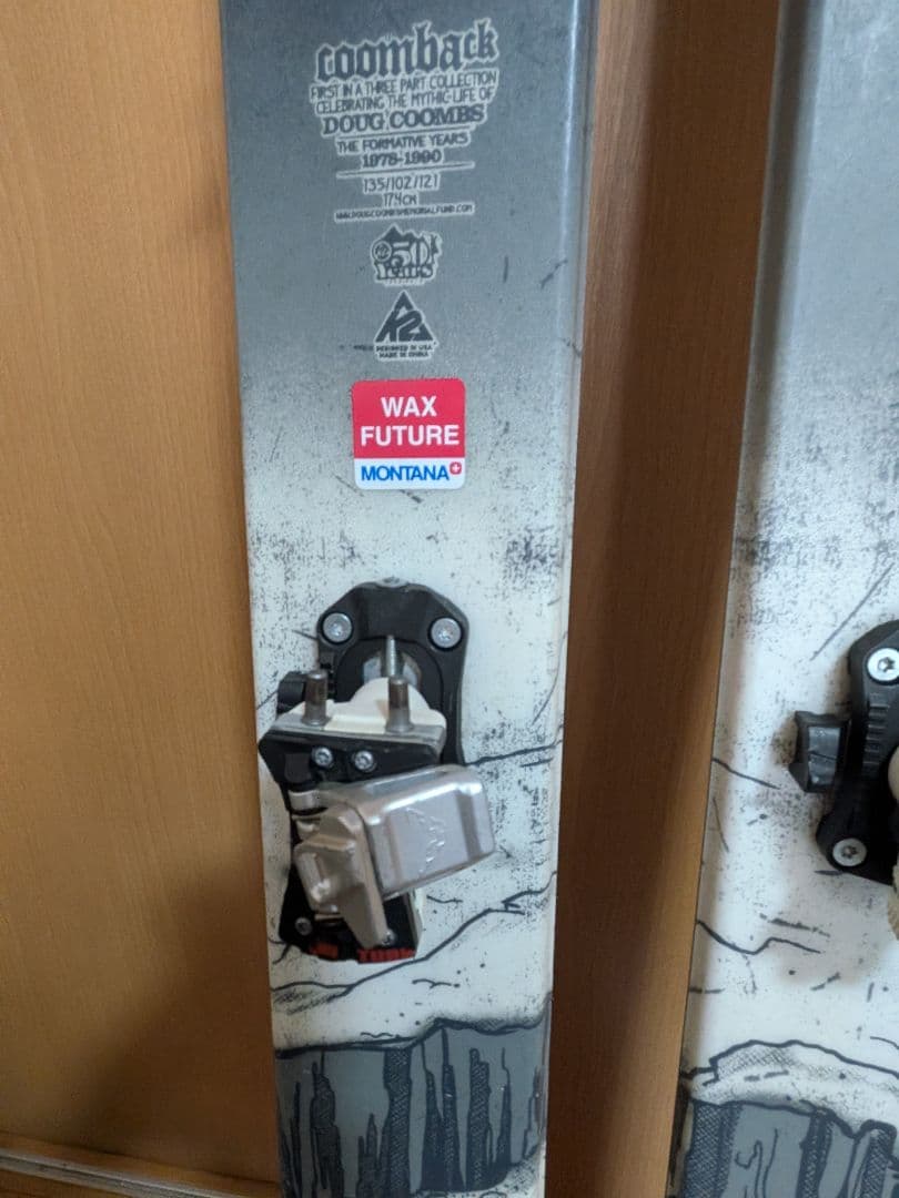 ジャンク品　k2スキー板Coomback（クンバック）