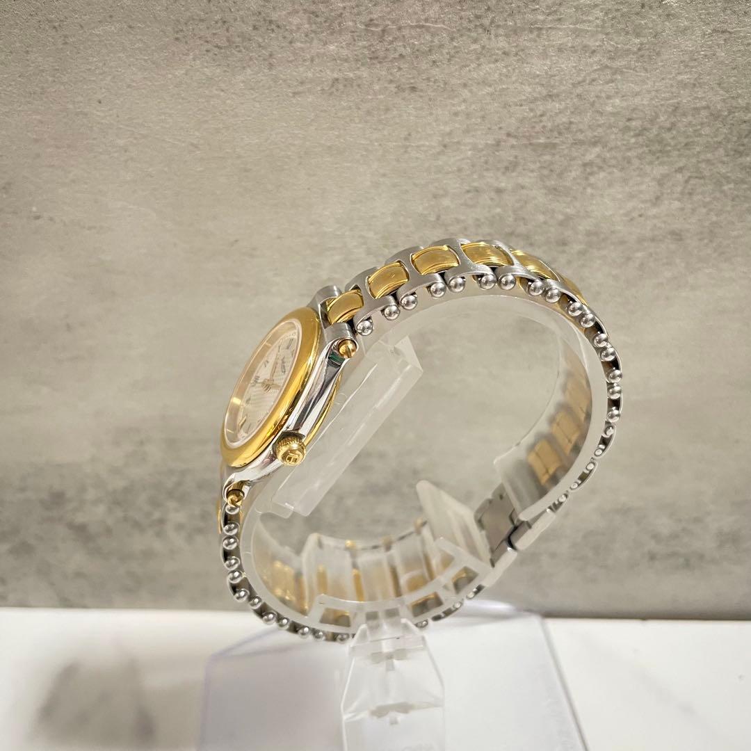 稼働品　Burberry バーバリー ゴールドベゼル　金針　デイト　腕時計