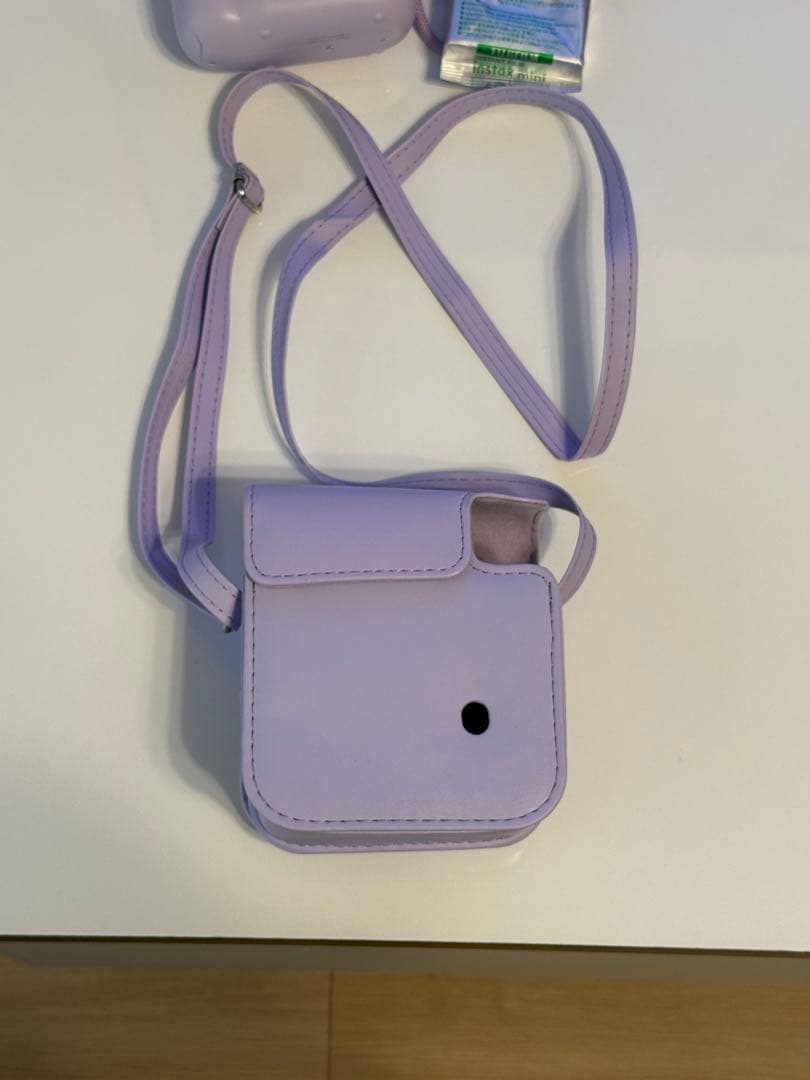 チェキ　instax mini12 ライラックパープル　ケース付
