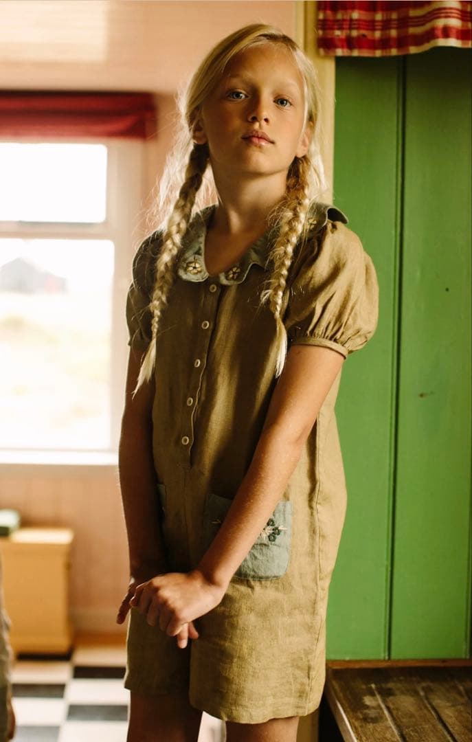 Apolinaアポリナ MILA ROMPER - BRACKEN　5-7Y