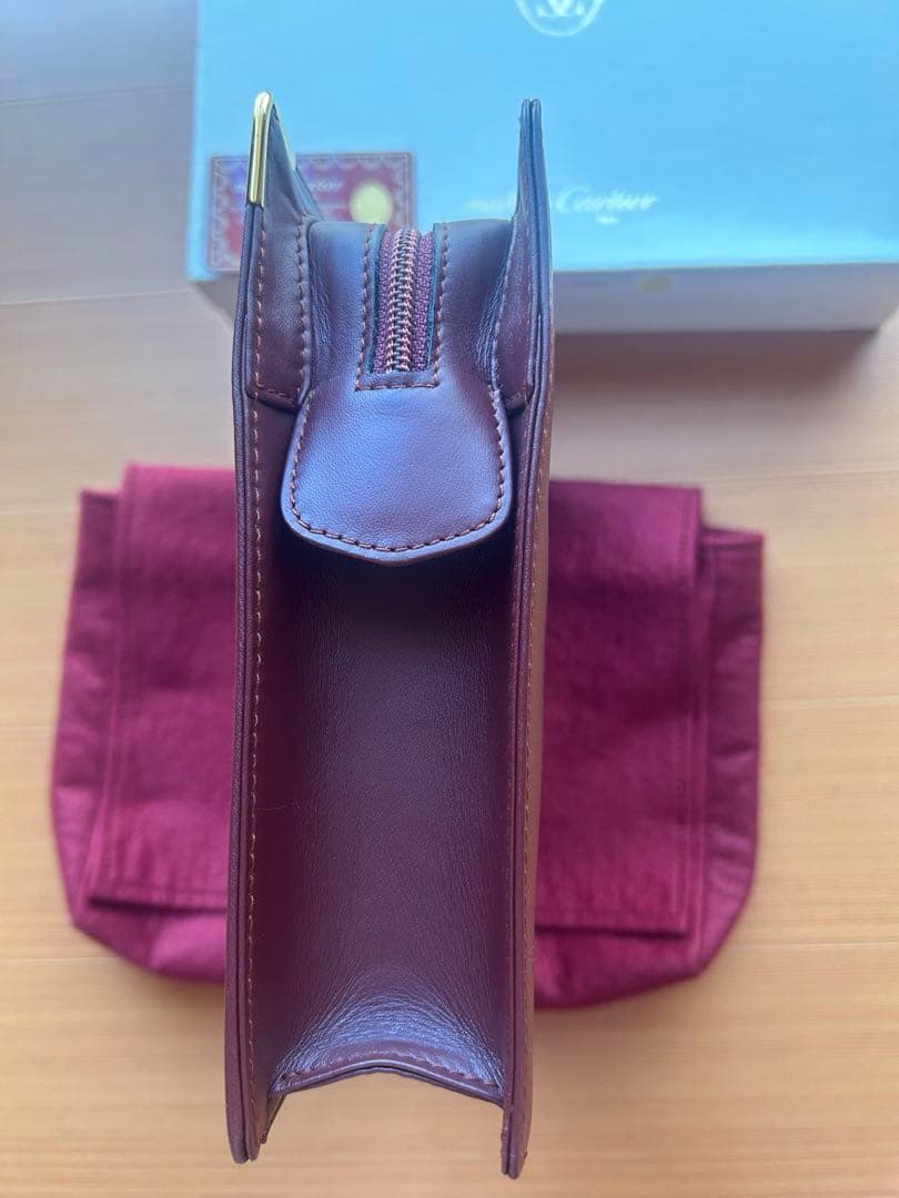 ★Cartier★オールドカルティエ☆マストライン☆レザーセカンドバッグ　未使用