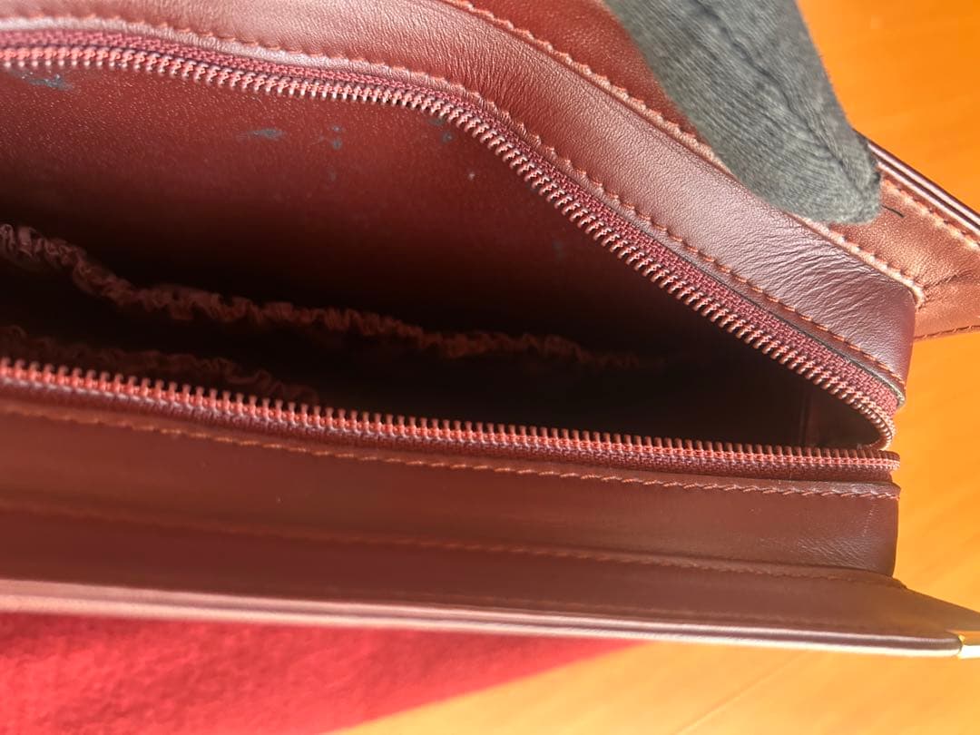 ★Cartier★オールドカルティエ☆マストライン☆レザーセカンドバッグ　未使用