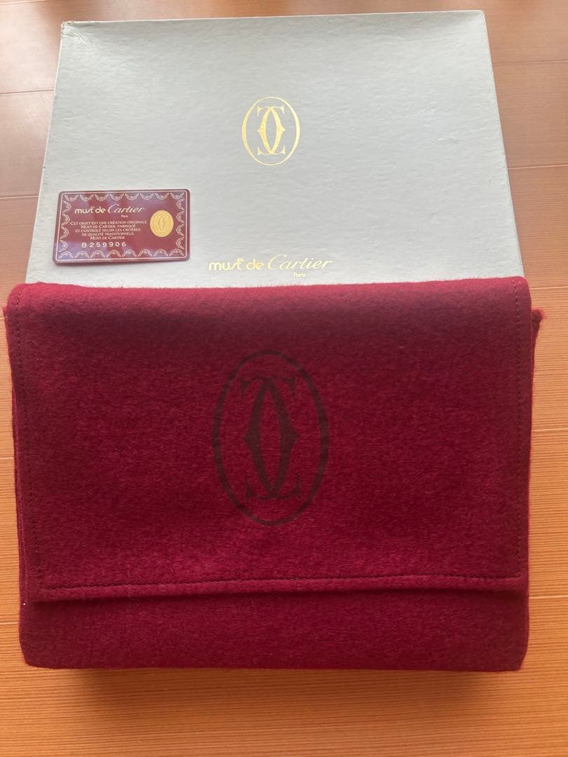 ★Cartier★オールドカルティエ☆マストライン☆レザーセカンドバッグ　未使用