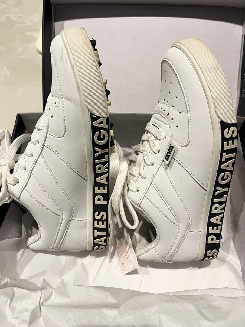 PEARLY GATES ホワイトスニーカー 23.5cm