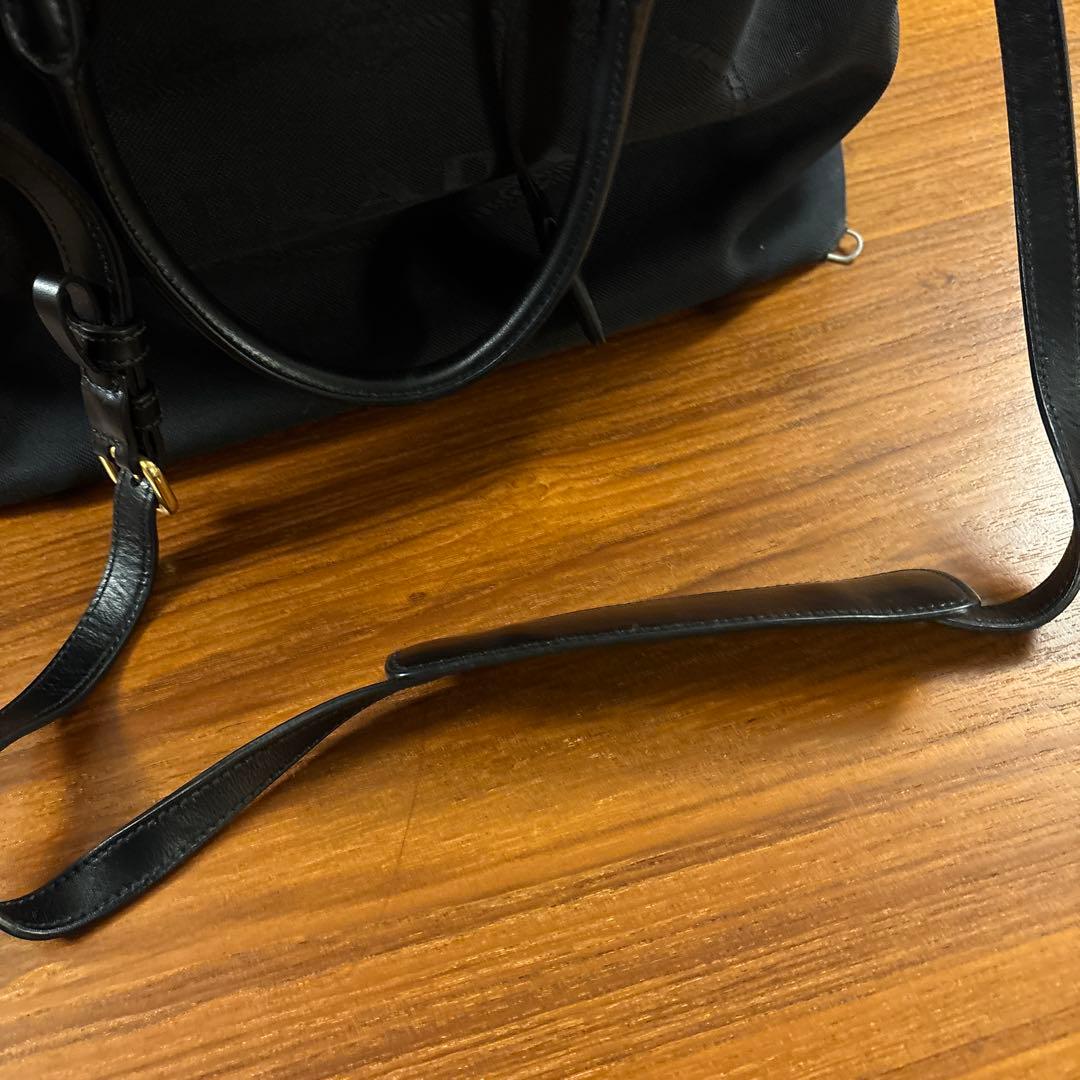 プラダ　キャンバストートバック