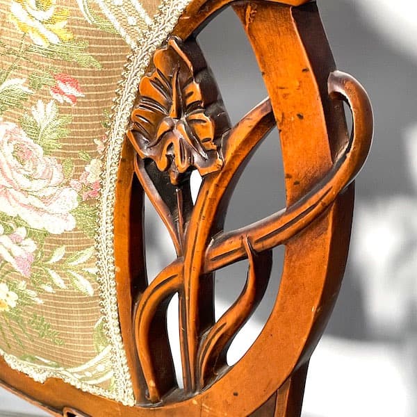 フランスアンティーク　ダイニングチェア　飾り椅子　ドレッサーチェア