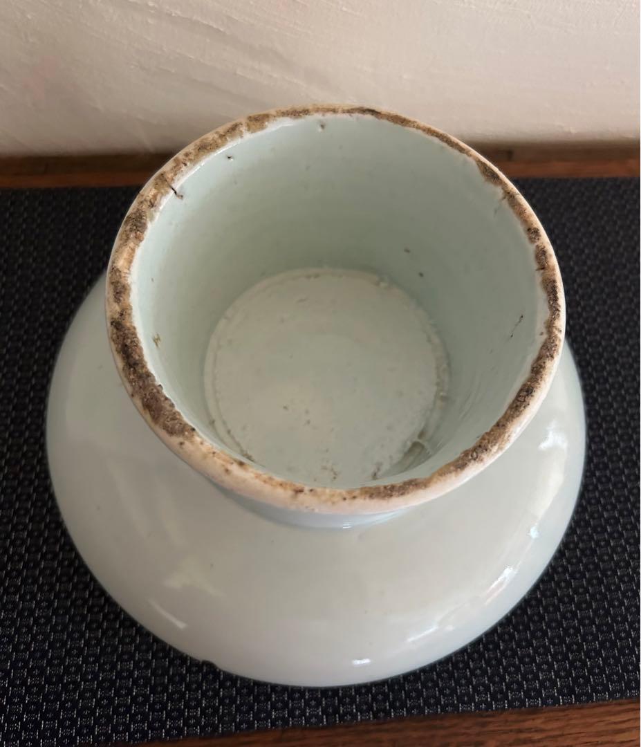 李朝　白磁高台祭器