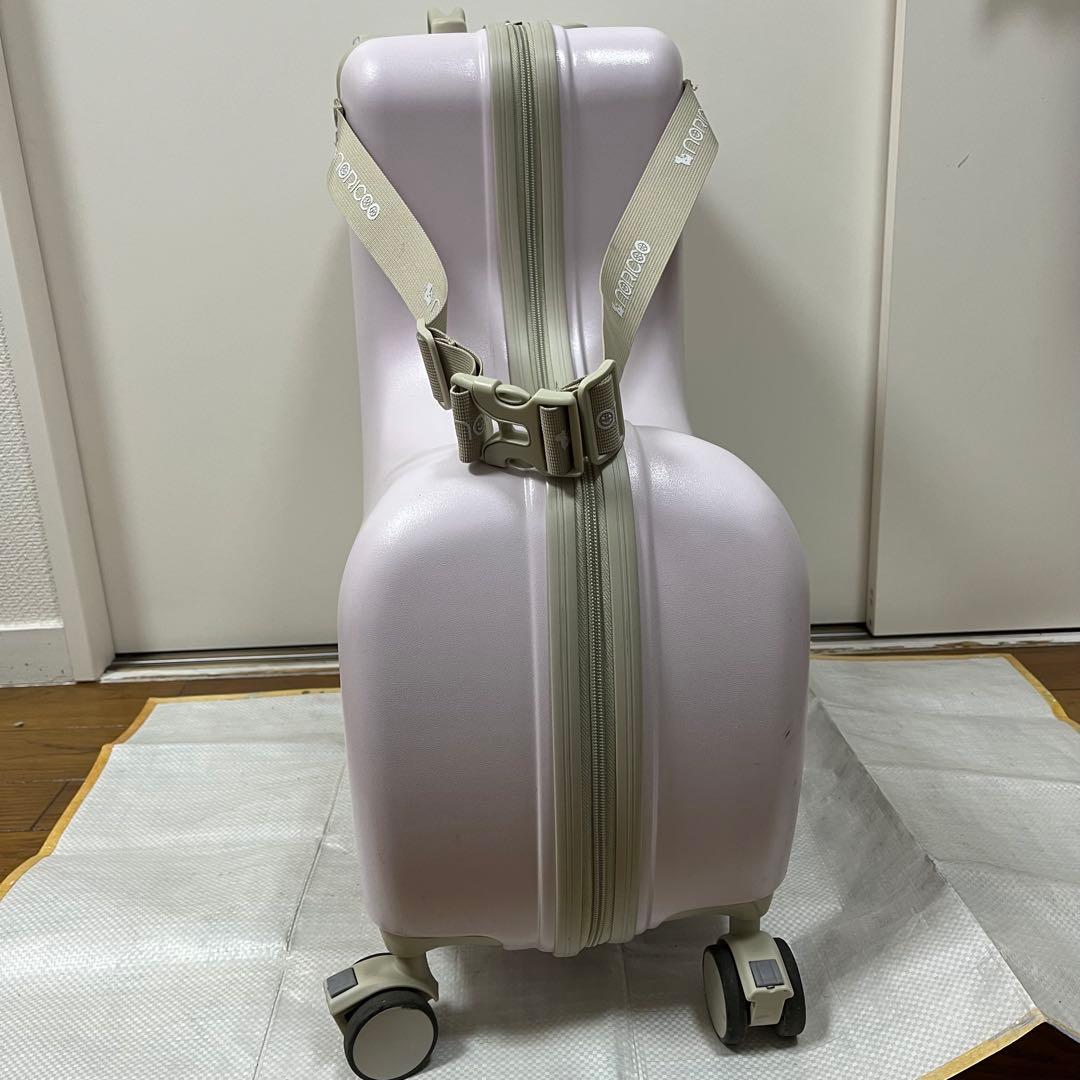 NORICCO ノリッコ 子どもが乗れる キャリーケースM 　パステルピンク